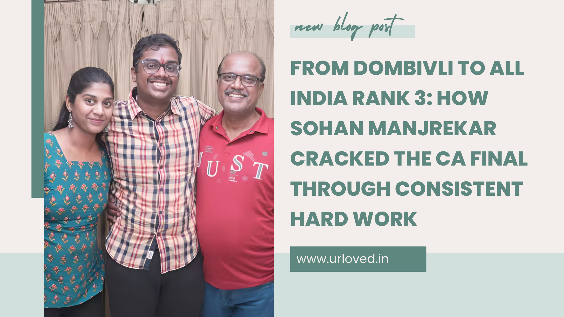 From Dombivli to All India Rank 3: How Sohan Manjrekar Cracked the CA Final Through Consistent Hard Work